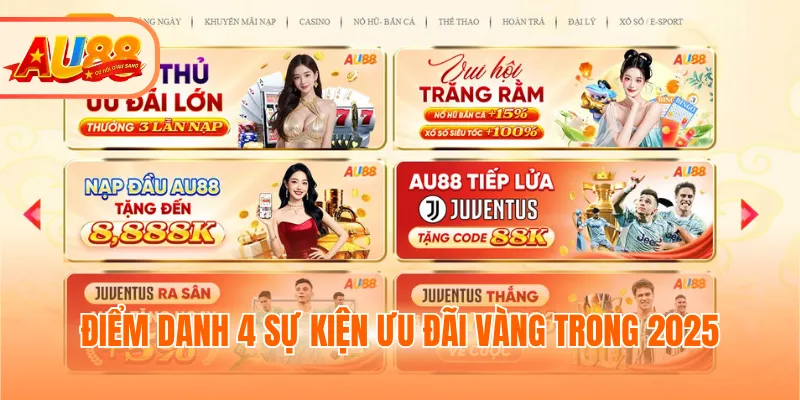 Điểm danh 4 sự kiện ưu đãi vàng trong 2025